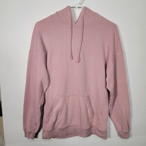 AEROPOSTALE Men's XS Soft Cotton Fleece Light Pink Hoodie - No Holes or Tears